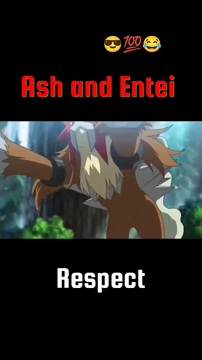 Ash and Entei Legendery Pokemon #shorts #pokemon