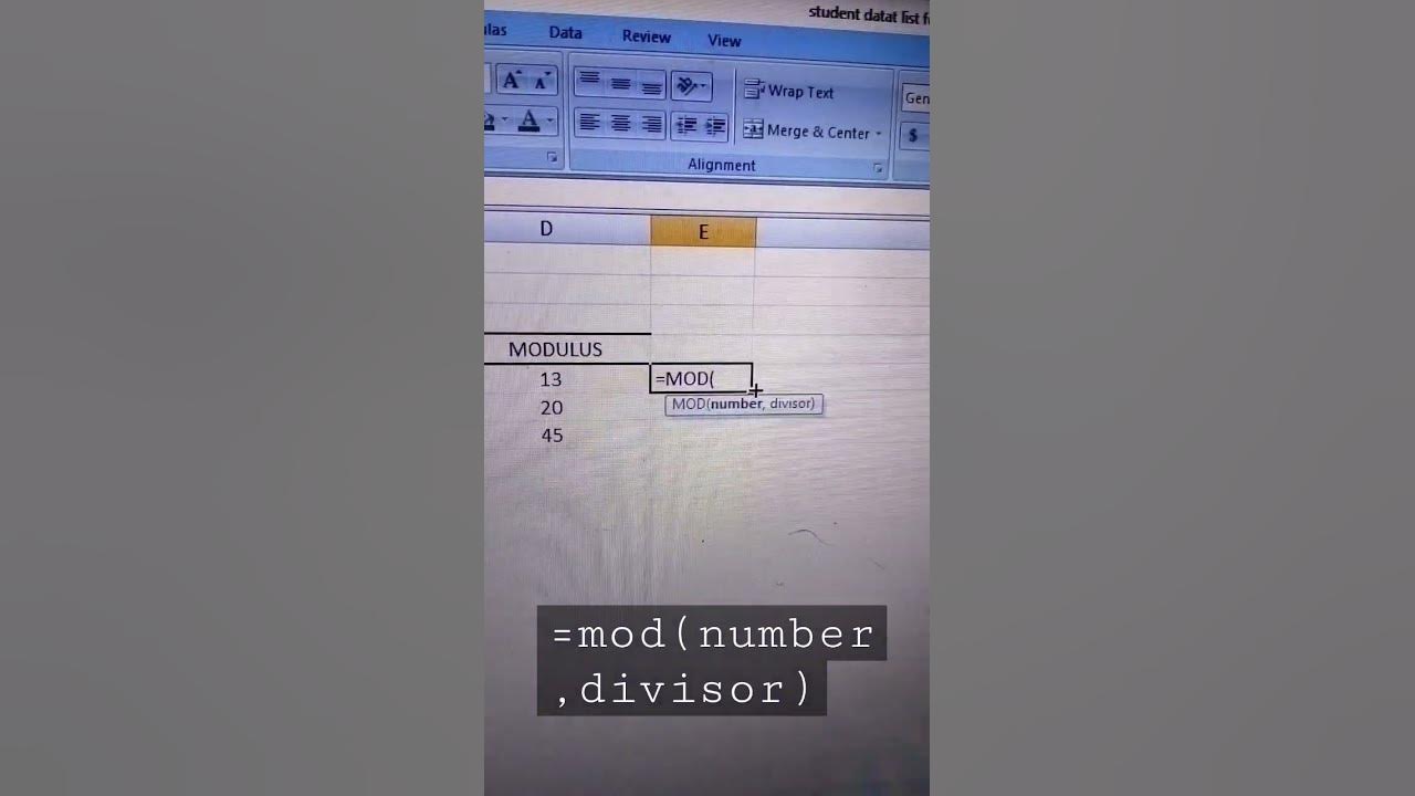 find modulus with formula #youtube #youtubeshorts #shortcutkeys #msword ...