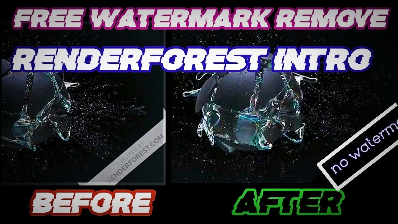 How to Remove Renderforest intro watermark | Classic Trick.