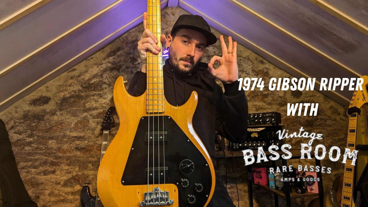 What A RIPPER! 1974 Gibson Ripper with Vintage Bass Room - YouTube