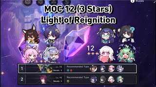 [HSR] MOC 12 (3 Stars) 8 Turns Scuffed | Memory of Chaos Light of Reignition | Honkai Star Rail 1.6