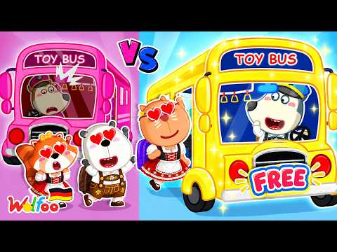 Wolfoo Stories 🐺 Welcome to the Rich School Bus – Free! 😍 A Lesson on Kindness