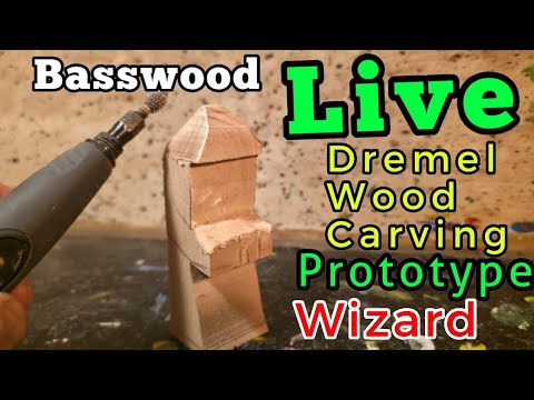 Live dremel Wood carving step by step wizard prototype. - YouTube