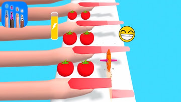 MAX LEVEL in Nail Cut! 👸💅 BIG UPDATE!! All Levels - iOS, Android Gameplay Walkthrough! Levels 8,12