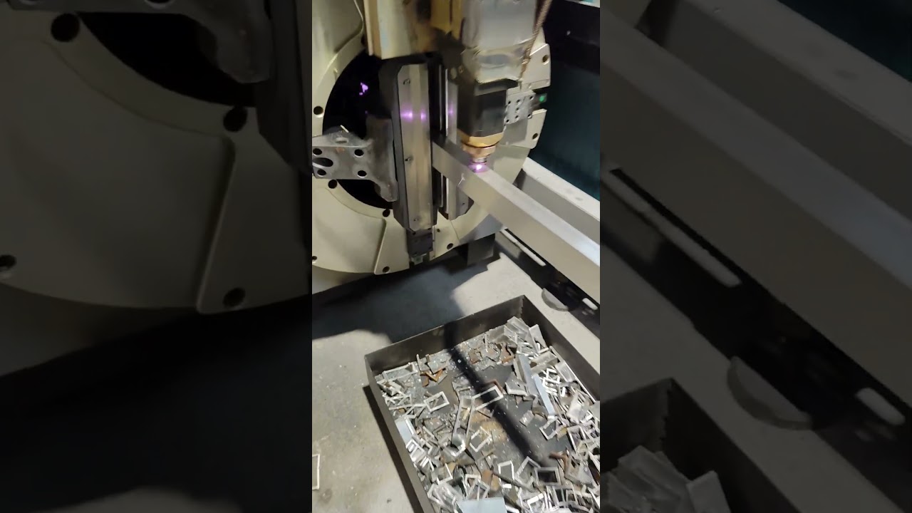 Precision laser cutting in action !! 