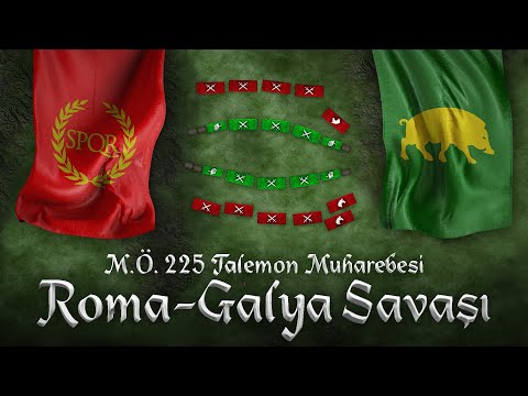 ROMA-GALYA SAVAŞI || Telamon Muharebesi MÖ 225 || DFT Tarih