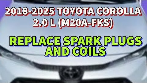 2018-2025 TOYOTA COROLLA LE (2.0L M20A-FKS) Bougies en bobines vervangen