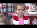 Στη Μυτιλήνη​ πλήθος κόσμου υποδέχθηκε τα δύο Ευρωπαϊκά τρόπαια του Ολυμπιακού!