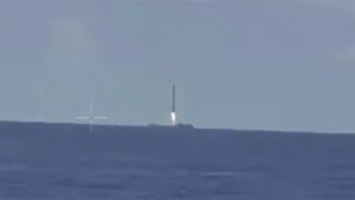 Falcon 9 first stage crash on droneship, 15 June 2016
