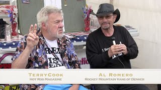 First Van Nationals History Lesson at the 50th Van Nationals with Al Romero & Terry Cook. 7323.