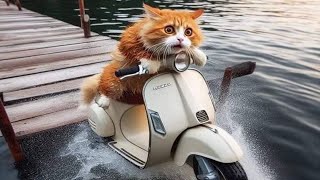 картинка: Самые смешные животные. Приколы с котами и собаками 2024