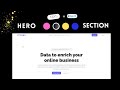 Minimal Hero Section design for React and Next js (New Update)