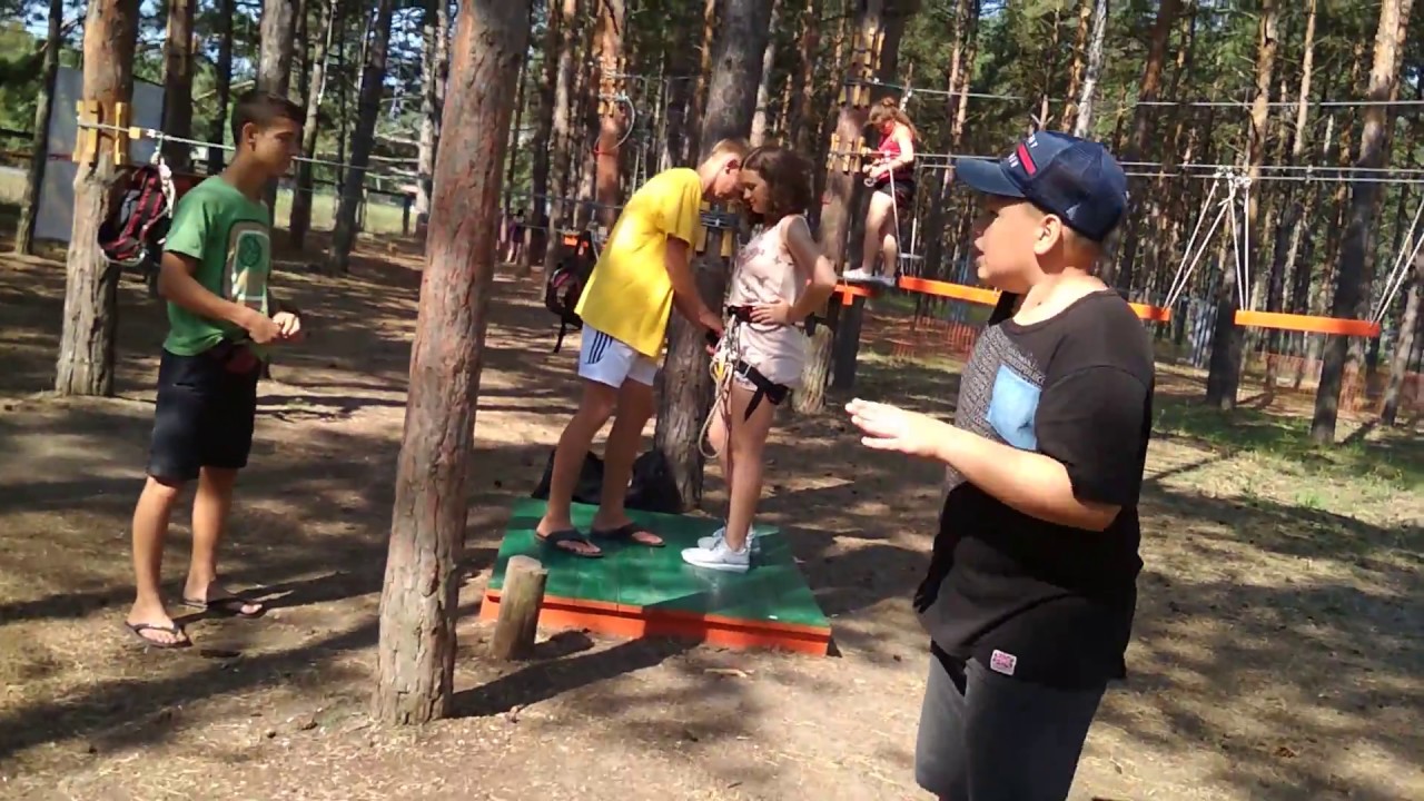 Спортивный лагерь на море "Маяк" - Влог в Веревочном парке