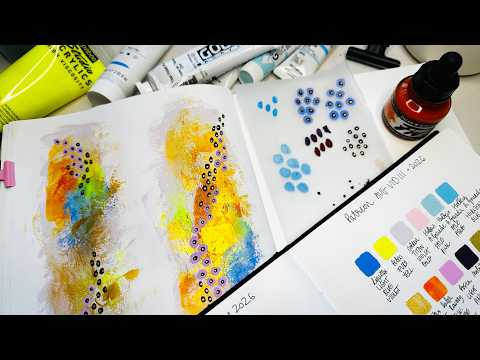 Abstract Art Colour Palette Swatches: Creating Movement | Patreon VIDIII AUG26 🩵 #swatches