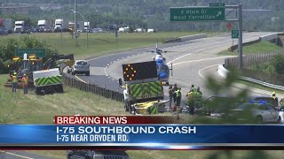 Crash closes I-75 in West Carrollton