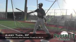 Avery Tuck Prospect Video, OF, Steele Canyon High School Class of 2016