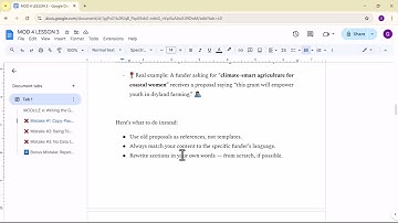 GT - MOD 4, LESSON 5 | Top Grant Writing Mistakes to Avoid | Copy-Pasting, Vague Writing