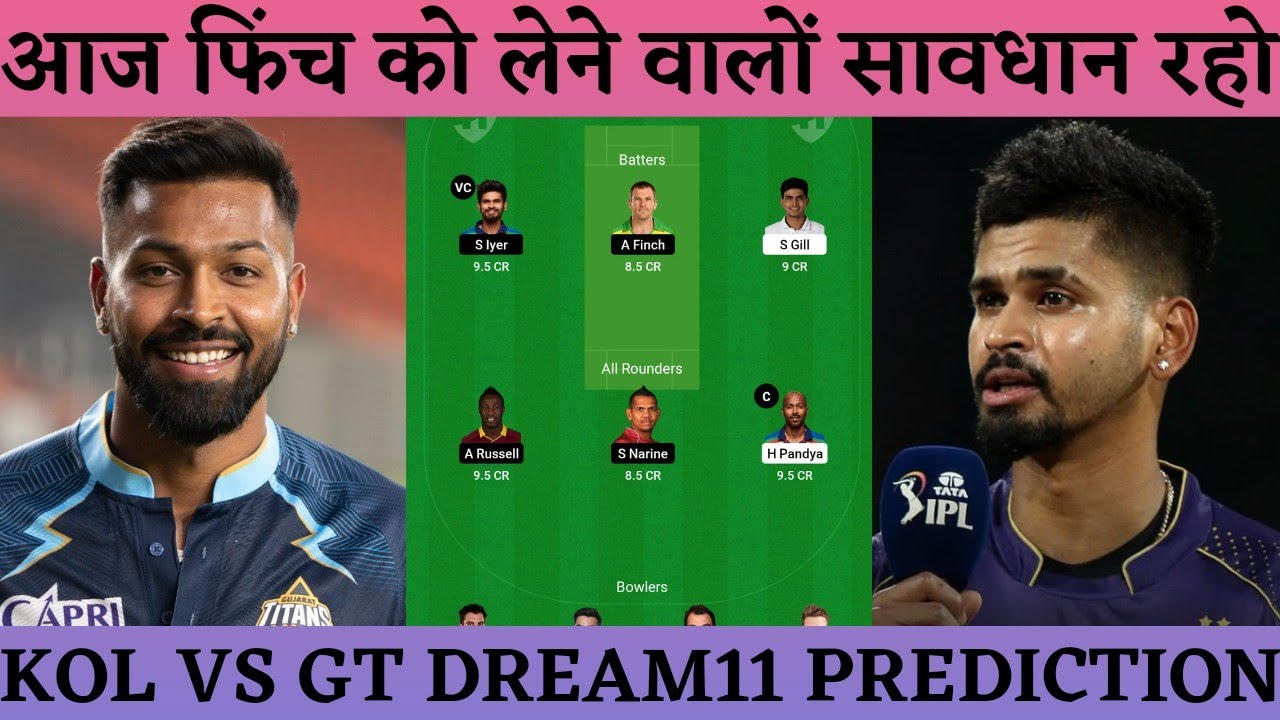 KOL vs GT Dream11 Prediction