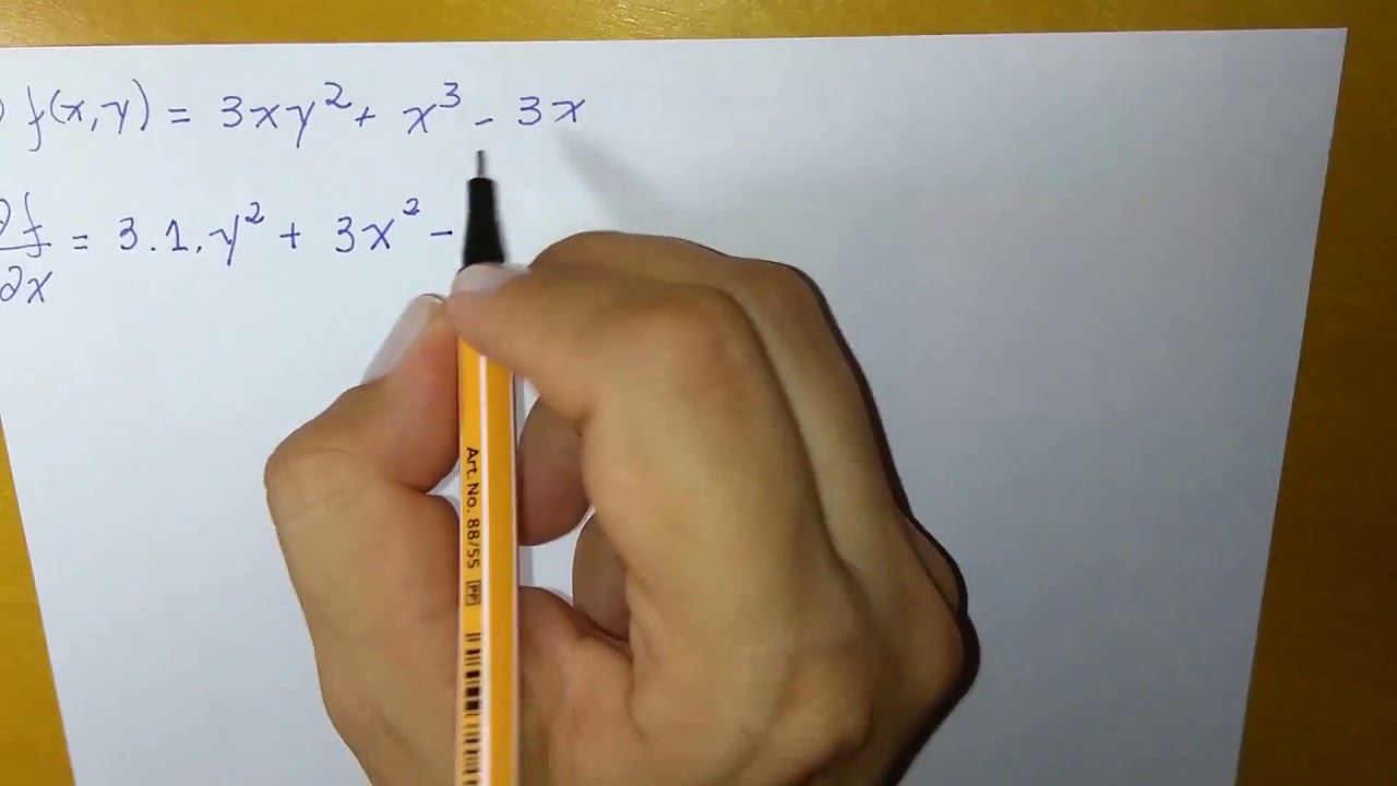 Pontos críticos de funções de duas variáveis