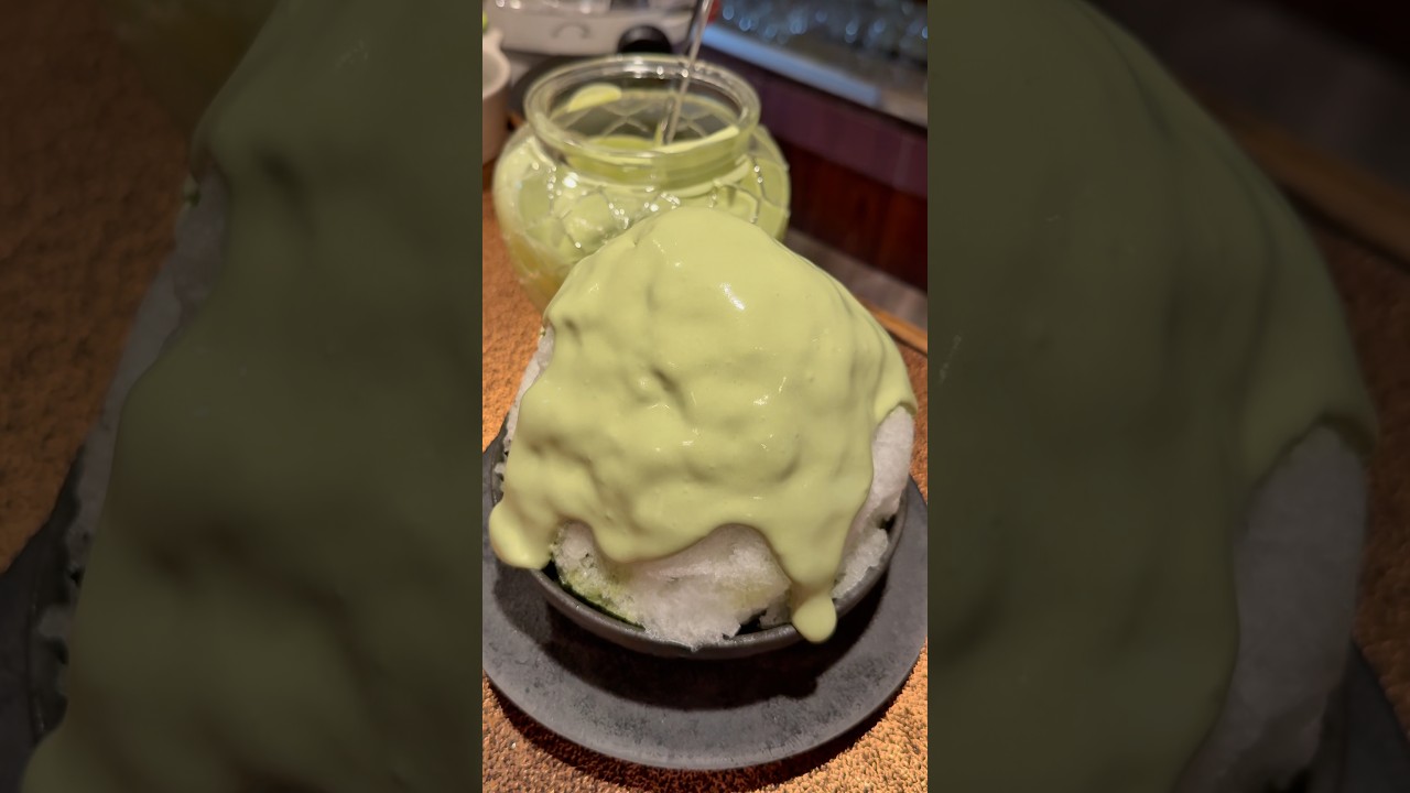 京都宇治抹茶かき氷2900円🍵🍧 #japanesefood