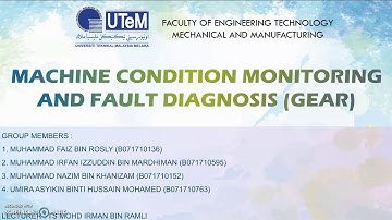 Machine Condition Monitoring and Fault Diagnosis (gear)