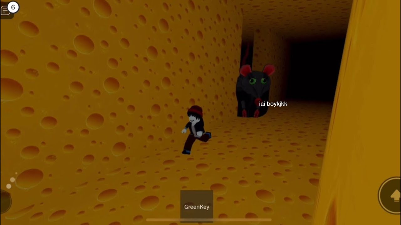 correndo de um rato gigante no roblox
