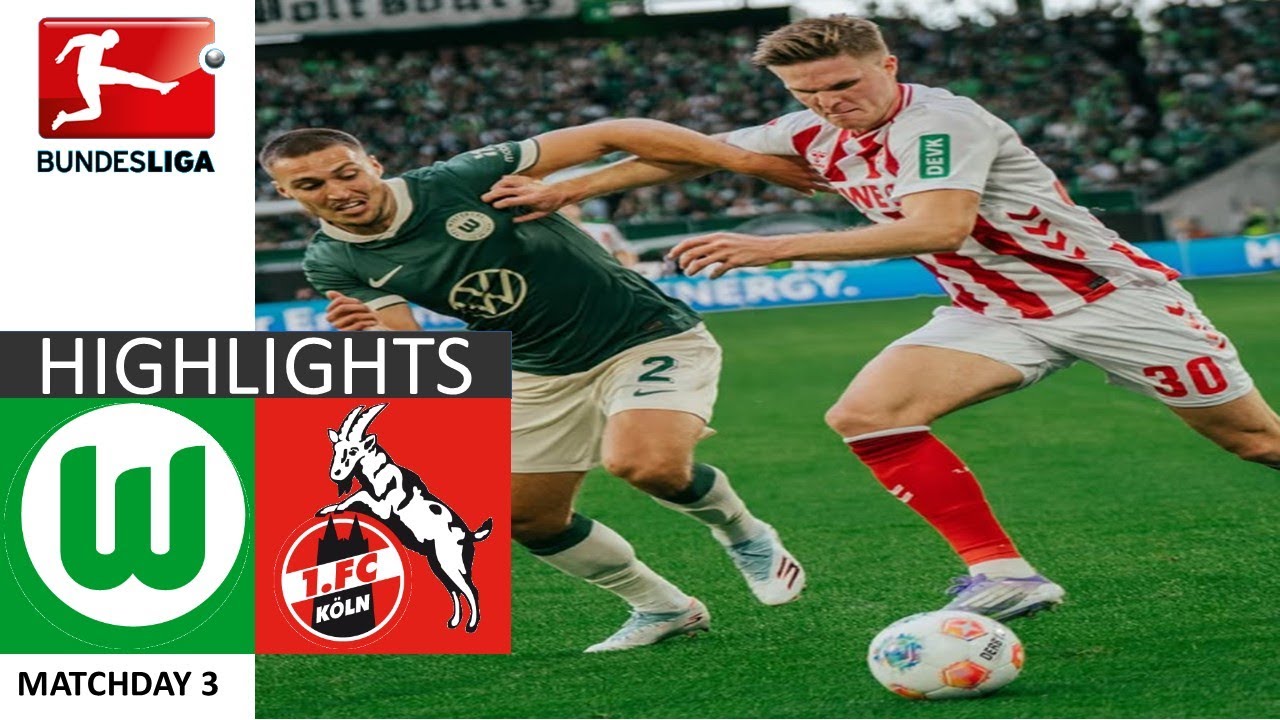 VfL Wolfsburg - 1. FC Köln 3-3 Highlights Goals | Bundesliga 25/26