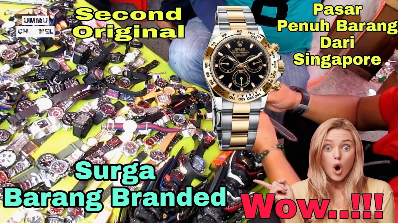 Pasar Jodoh Jam BRANDED dua 50 | ide usaha jual barang second branded