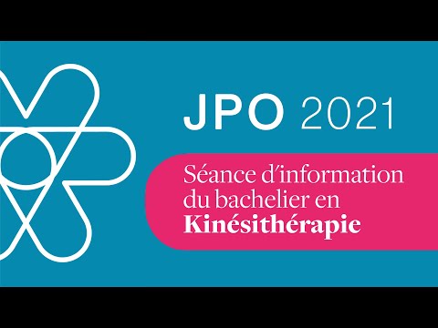 Bachelier et master en Kinésithérapie - Séance d'information JPO 2021