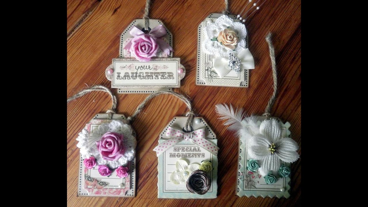 embellissements tags shabby