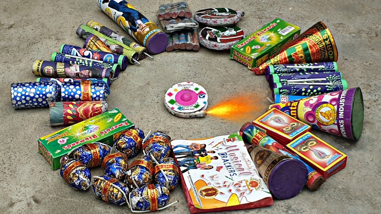 EXPERIMENT DIFFERENT TYPES OF CRACKERS TESTING IN NIGHT DIWALI ...