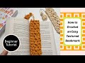 How to Crochet an Easy Textured Crochet Bookmark