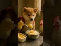 cute puppy and hen cooking #shorts #viral #trending #ai #aidog #aidogstory #shortsfeed #cutedog