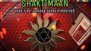 Shaktimaan movie announcement | people's super hero #shaktimaan_movie_announcement #shaktimaan