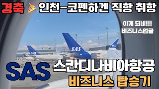 SAS항공 직항기념 비즈니스 탑승기 (feat.sas100만 마일리지+비즈 업글 방법)