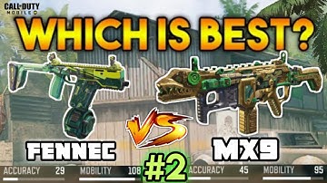 Call of Duty Mobile : FENNEC vs MX9 | part -2 | (which is best gun?) SMG #17 part 2