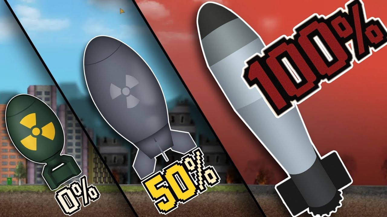 Aku Meledakkan 100% Nuklir di Nuclear Bomb Simulator