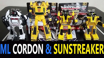 Takara Tomy Missing Link C-05 G1 Sunstreaker AND C-06 G1 Cordon