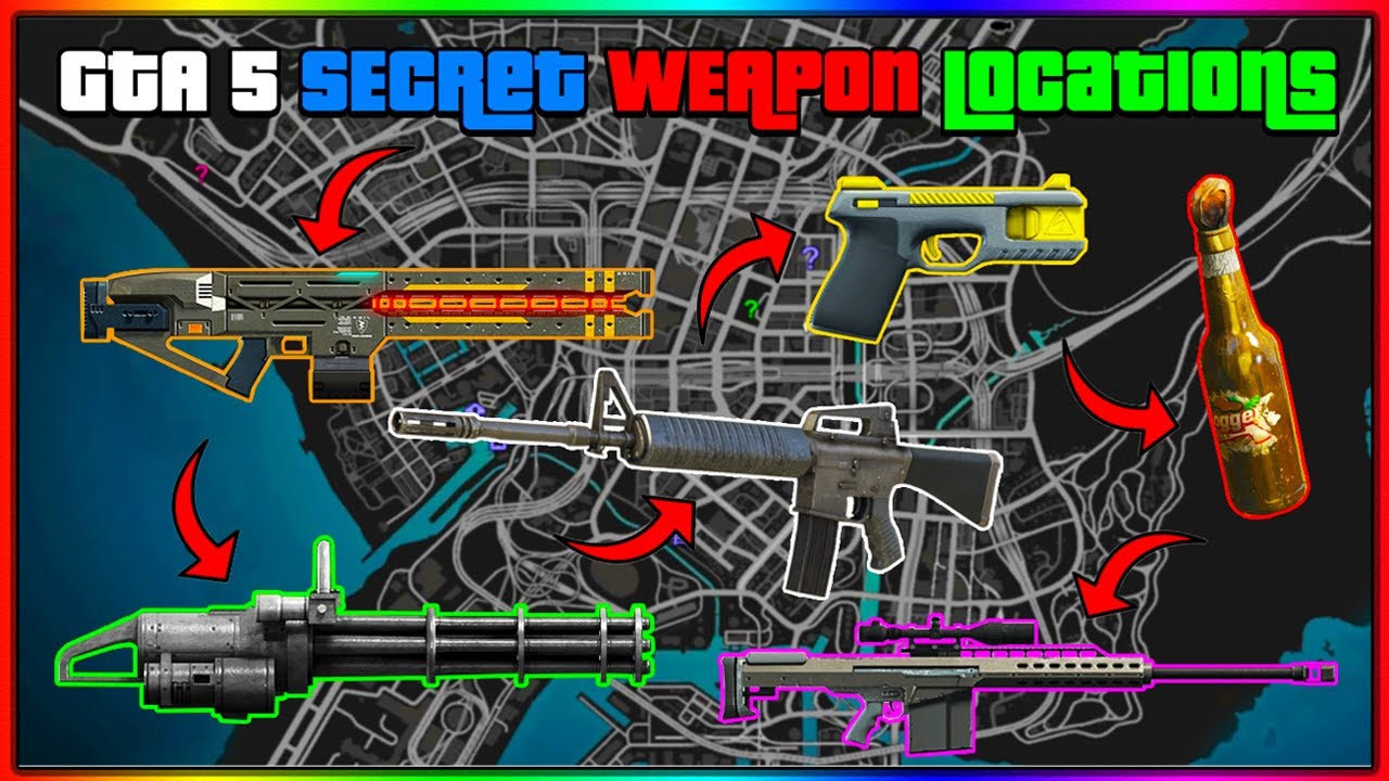 LOCATION OF ALL RARE AND SECRET WEAPONS IN GTA 5 