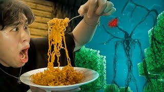 Every time I SCREAM in Minecraft THE BROKEN SCRIPT, I Eat Samyang..