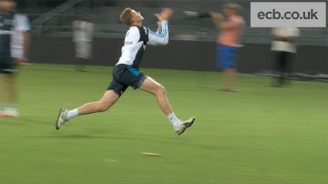 England cricket training session in Sri Lanka - high catches