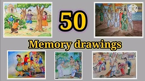 memory drawings - collection of 50 drawings | for Elementary and Intermediate
