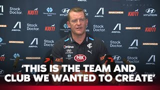 Voss believes tough win on the road is a 'signature moment' | Carlton Press Conference | Fox Footy