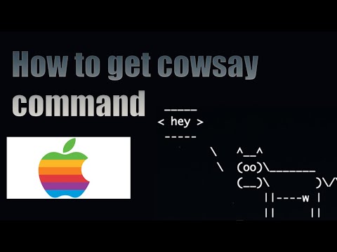 How to get Cowsay command for Mac