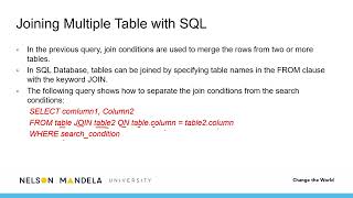 Querying Information in an SQL Database  - Part 2