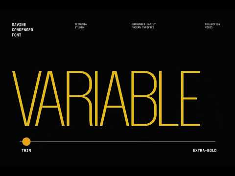 Mavine, a Sans Serif Font by zeenesia (Thumbnail 2 of 17)