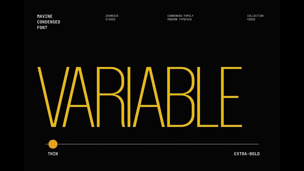 MAVINE || FAMILY FONT || VARIABLE FONT || CONDENSED