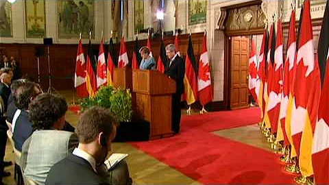 Merkel visits Ottawa