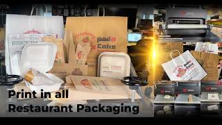 Restaurant Packaging: Digital Direct to Packaging Printer No MOQ, No Hassle DPJET 300s
