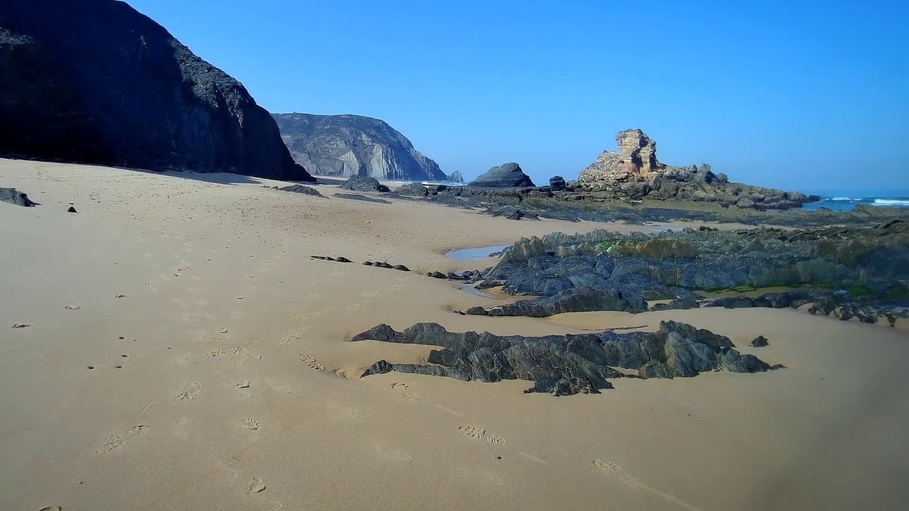 Praia do Castelejo, Portugal. 